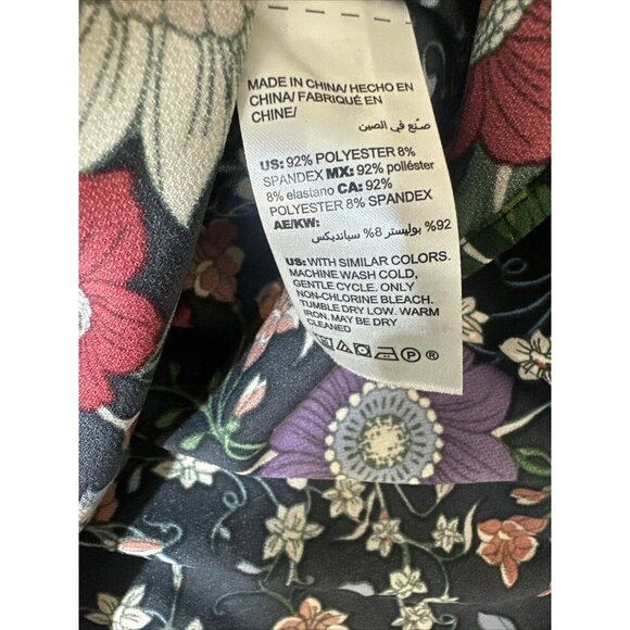 Women’s Chico’s Blouse Sheer Floral Print Multicolored Plus Size 3 16/18 - Picture 12 of 16